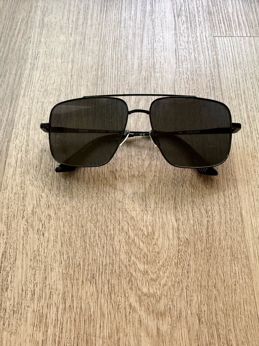quay australia level out black polarized large oversized navigator sunglasses